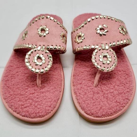 Jack Rogers Women's Faux Fur Sandals NWT - Picture 2 of 4